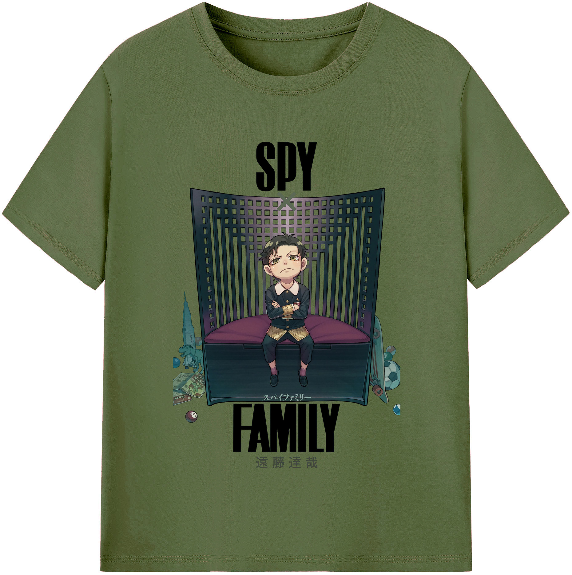 （画像用） SPY×FAMILY间谍家家酒 綿100％半袖Tシャツ（フロントプリント）
